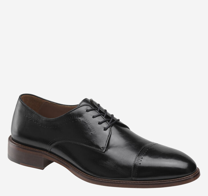 Johnston & Murphy Sayer Cap Toe Snörskor Herr - Svarta Finskor [CP8370241]